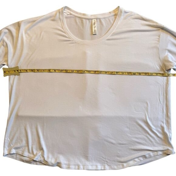 Athleta Women's White Tunic Long Sleeve Minimalist Basic Tunic Top Size 2X - Picture 5 of 7